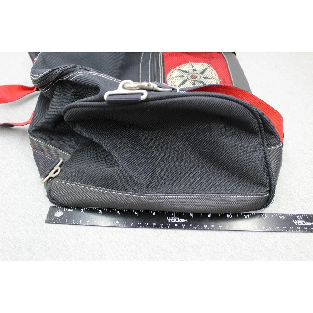 Marlboro Duffel Bag Lg Black Red Compass Travel Weekend Gym Sport Shoulder Bag